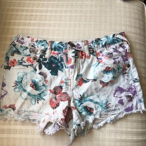 Floral Free People Shorts